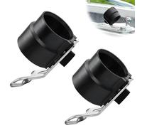 UOSIWYA Lot de 2 Supports de Prise de Remorque, Accessoires Remorque pour 7 et 13 Broches Adaptateur Support Prise Remorque de Voiture (Noir)