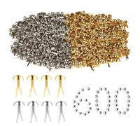 UOSIWYA Lot de 600 mini pinces à motif de 8 mm - En métal - À tête ronde - Pour scrapbooking, travaux manuels, travaux manuels, bricolage