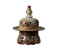 uotmui Brûleur D'encens Brûleur D'encens Antique en Céramique en Forme De Calebasse, Un Ornement D'inspiration Zen for La Maison, Le Bureau Ou Le Salon De Thé. Porte-Bâton D'encens