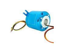 UOUOBEAR Bague collectrice traversante 2/6/12/18/24 canaux 2A/5A/10A Connecteur Rotatif Creux à Bague collectrice de Courant Trou 8-100 mm Anneaux conducteurs(5X22mm 6CH 2A)