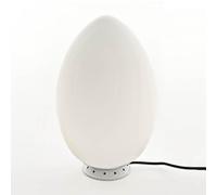 Uovo 2646/1 - Lamp de Table blanc/verre/modèle intermédiaire/Ø 27 x 44