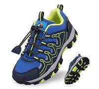 UOVO Baskets garçons Chaussures de randonnée Baskets Enfants Chaussures de Trekking Chaussures de Sport de Plein air Chaussures de Course Bleu Taille 37
