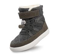 UOVO Bottes d'hiver Garçons Chaudes Chaussures d'hiver fourrées Mid Bottes de neige Bottes souples Outdoor Hiver Imperméables Bottes Unisexe Enfants Gris 36