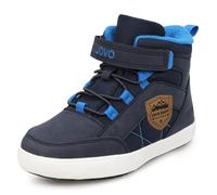 UOVO Chaussures D'hiver pour Garçons Baskets pour Enfants Bottes de Neige Résistantes à l'eau Chaussures D'extérieur Doublées Chaudes Bleu Taille 30