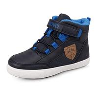 UOVO Chaussures D'hiver pour Garçons Baskets pour Enfants Bottes de Neige Résistantes à l'eau Chaussures D'extérieur Doublées Chaudes Bleu Taille 36