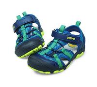 UOVO Garçons Sandales Trekking Randonnée Enfants Sandales Extérieur Sandales À Bout Fermé Chaussures D'été Sportives Bleu 27