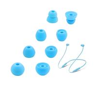 UOWGA Lot de 4 paires d'embouts de rechange en silicone compatibles avec Beats Flex pour écouteurs sans fil Beats Flex - Petit, moyen, grand et double bride (bleu)