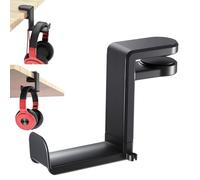 Uoww Support de Casque avec Crochet pivotant à 360° et Clip de câble, Support de Casque de Jeu sous Le Bureau en ABS et Métal Stable, Compatible pour Sony, Beats, Sennheiser, HyperX et Plus