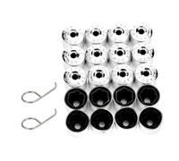 uoXHFdh 1 Jeu d'écrous antivol chromés de 17 mm for moyeu Roue en Aluminium, Cache-écrous for Grands boulons