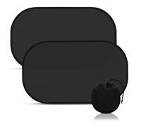 Uoxira 2 Pièces Pare Soleil Voiture Bébé et Enfant 50 * 30cm Protege Soleil Voiture Bebe avec Sac de Rangement, Pare-Soleil Voiture pour Anti Rayons UV & Lumière du Soleil