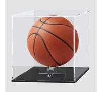 UoYeet Vitrine de basket-ball avec support de ballon, boîte de présentation transparente pour basket-ball, vitrine de souvenirs de sport