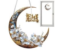 Uozonit Attrape-soleil lune | Ornement mural décoratif pour fenêtre - Décoration murale en acrylique 2D à suspendre pour porte de voiture