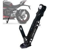 Uozonit Béquille de moto, support de pied latéral pour moto stationnement, support de trépied réglable en d'aluminium pour stationnement de moto électrique