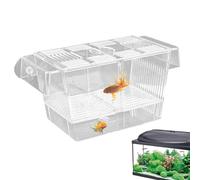 Uozonit Boîte d'isolation pour poissons | Boîte d'isolation en acrylique transparent pour éleveur d'aquarium, boîte d'accclimation pour pépinière pour incubateurs blessés