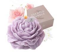 Uozonit Bougies Parfumées Pivoine, Bougie Décorative, Longue Durée Cadeaux pour Saint-Valentin, d'anniversaire