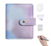 Uozonit Classeur de défi d'enveloppe, classeur de couleur, classeur d'épargne portable, classeur budgétaire étanche pour économiser de l'argent, planificateur budgétaire