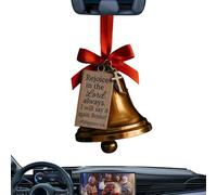 Uozonit Cloches de sapin de Noël - Cloches décoratives de la Bible - Pendentif religieux pour ferme, extérieur, jardin, étagère, chambre, cheminée, fenêtre, mur, terrasse, cour