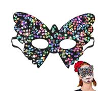 Uozonit Couverture de bal masqué pour filles | Décoration de carnaval papillon brillant - Masque de mascarade pour Halloween, Noël, carnaval, festival, croisière, cosplay, demi-réveillon
