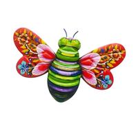 Uozonit Décoration murale d'abeille en métal - Sculpture d'abeille de patio, sculptures murales en fer forgé pour décoration murale de patio et d'intérieur