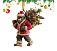 Uozonit Décorations de Noël | Décoration festive mignonne 2D amusante - Pendentif animal - Décoration festive - Pour maison, bureau, mur, fenêtre, patio, porche, cour, fête, vacances, extérieur