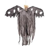 Uozonit Décorations effrayantes d'Halloween d'extérieur - Fantôme squelette d'Halloween à suspendre avec yeux brillants | Accessoires effrayants pour la maison hantée, le jardin, la cour, le porche