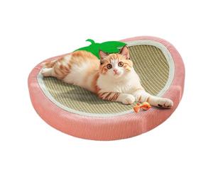Uozonit Lit griffoir pour chat - Fraise pour chat, chaise longue, protection de meubles, fournitures pour animaux domestiques pour petit chien, chaton, porte, tapis, canapé, appartement, dortoir