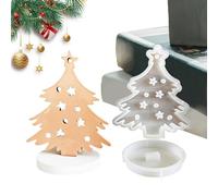 Uozonit Moules en silicone pour la fabrication de bougies, moules de Noël en silicone | Moule à bougie en forme d'arbre de Noël à libération facile pour la fabrication de bougies, la décoration