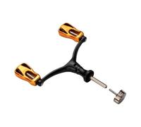 Uozonit Moulinet de pêche, double poignée à bascule rotative, moulinets de pêche - Bras de roche haute résistance antidérapant léger accessoires de pêche pour la pêche