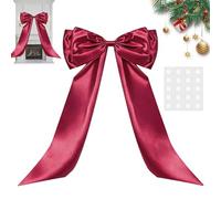 Uozonit Nœuds pour sapin de Noël | Grand nœud pour sapin de Noël | Pour anniversaire, mariage, toile de pour photo en plein air, dortoir, école, Thanksgiving