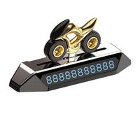 Uozonit Plaque de stationnement temporaire de voiture - Ornements d'aromathérapie décoratifs pour voiture, ornements de balançoire de moto, plaque de téléphone automatique multifonctionnelle pour