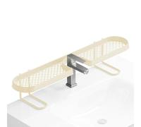Uozonit Porte-robinet - Porte-savon en forme de U | Support d'évier de douche non monté, pour comptoir de cuisine, douche, appartement, dortoir, location