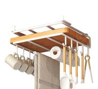 Uozonit Porte-serviettes en papier de cuisine multifonction en acier inoxydable, grande capacité, cintre épais pour serviettes, salons, tasses