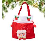 Uozonit Sac à bonbons de Noël, pochette réutilisable avec cordon de serrage pour Noël, pour garçons et filles, d'âge préscolaire, rassemblement en salle de classe, école communautaire