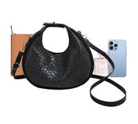 Uozonit Sac de travail à bandoulière pour femme - Pochette fourre-tout tendance pour le travail, sac de week-end pour les déplacements, le shopping, les voyages, les rendez-vous galants, Noir , Refer