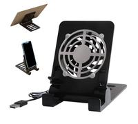 Uozonit Support de tablette de bureau | Support de téléphone pliable avec ventilateur de refroidissement, support de tablette portable pour bibliothèque, salle de conférence, chambre à coucher, salon