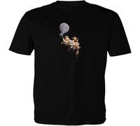 Up Carl Fredricksen & Russell Men Youth Video Cartoon White Yellow Black Red Mens Women T Shirt 100% Cotton Manches Courtes(3X-Large)