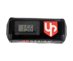 UP Design - Mousse De Guidon sans Barre Noir - Compteur D'heure & Horloge intégré
