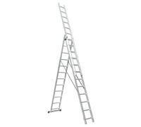 UP Echelle transformable en aluminium coulissante extensible 3 plans 12 marches