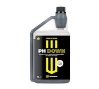 UP NUTRIENTS Abaisseur de pH 1 l PH Down extrait d'agrumes pour plantes et cultures - Minorateur de pH avec doseur 100 % naturel - Réducteur de pH non corrosif, non toxique - Convient pour