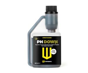 UP NUTRIENTS Réducteur de pH 250 ml - Extrait d'agrumes pour plantes et cultures - Minorateur de pH avec distributeur - 100 % naturel - Non caustique, non toxique - Convient pour l'agriculture