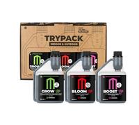 UP NUTRIENTS Trypack Engrais Grow, Bloom & Boost 500 ml Engrais 100 % organique pour intérieur et extérieur Enracinement, croissance et engraissement floraison bourgeons Stimulateur fleurs et plantes