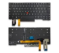 UP PARTS Clavier pour Lenovo ThinkPad - compatible avec 01YP297, 01YP377, 01YP457, 01YP537 - disposition italienne - avec rétroéclairage - avec cadre - entreprise italienne