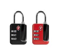UP Security Cadenas à bagages approuvé par la TSA - Petit cadenas à combinaison avec indicateur d'alerte | Essentiels de voyage sécurisés pour valises, armoires, casiers de gym, valises à armes et