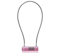 UP Security Cadenas à câble à combinaison pour réfrigérateur, cadenas à code pour extérieur, portail, valise de voyage, casier, vélo, trottinette (Câble 60 cm, Rose)