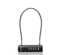 UP Security Cadenas à câble avec code, cadenas à combinaison 4 chiffres pour portail extérieur, chaîne de vélo, valise de voyage sécurisée, cadenas à câble python 30 cm pour vélo enfant, bicyclette