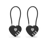 UP Security Cadenas à combinaison à 3 chiffres, Cadenas à code Combo avec câble, Petit cadenas à combinaison, pour valise, sac de voyage, casier de gym, fermeture à glissière de sac à dos, armoire