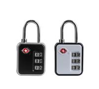 UP Security Cadenas à combinaison approuvé par la TSA - Durable, réinitialisable, compact pour bagages, valise, casier de gym, etc. (noir + blanc)