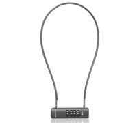 UP Security Cadenas à combinaison pour vélo usage extérieur, cadenas à câble 4 chiffres pour portail, trottinette, valise de voyage, cadenas fin pour armoire, réfrigérateur, (Câble 60 cm, Gris)