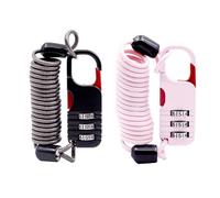 UP Security Cadenas de voyage avec câble rétractable, cadenas à câble fin à combinaison, petit cadenas à code, pour bagages, valises, sacs à dos, sacs, fermetures éclair, poussettes, vélos