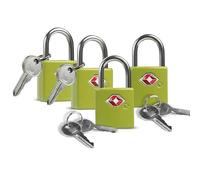 UP Security Cadenas TSA pour bagages avec clés, cadenas de voyage TSA approuvé 4 pièces, petit cadenas à clé identique, mini cadenas pour valise, fermeture éclair de sac à dos, sac, portefeuille